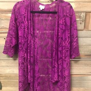 Small LuLaRoe Lace Lindsay kimono